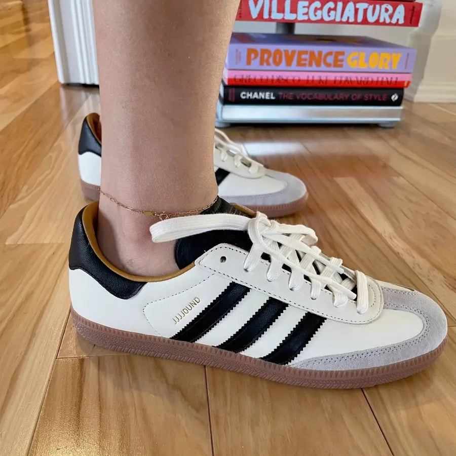 Giày Adidas Samba OG x JJJJound 'White' ID8708 — ảnh 5