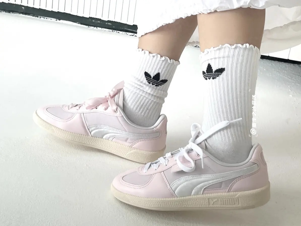 Giày Puma Palermo 'White Light Pink' 399342-01 — ảnh 2