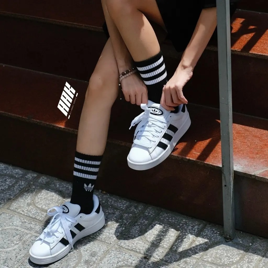 Giày Adidas Campus 00s 'Black White' IG8659 — ảnh 3