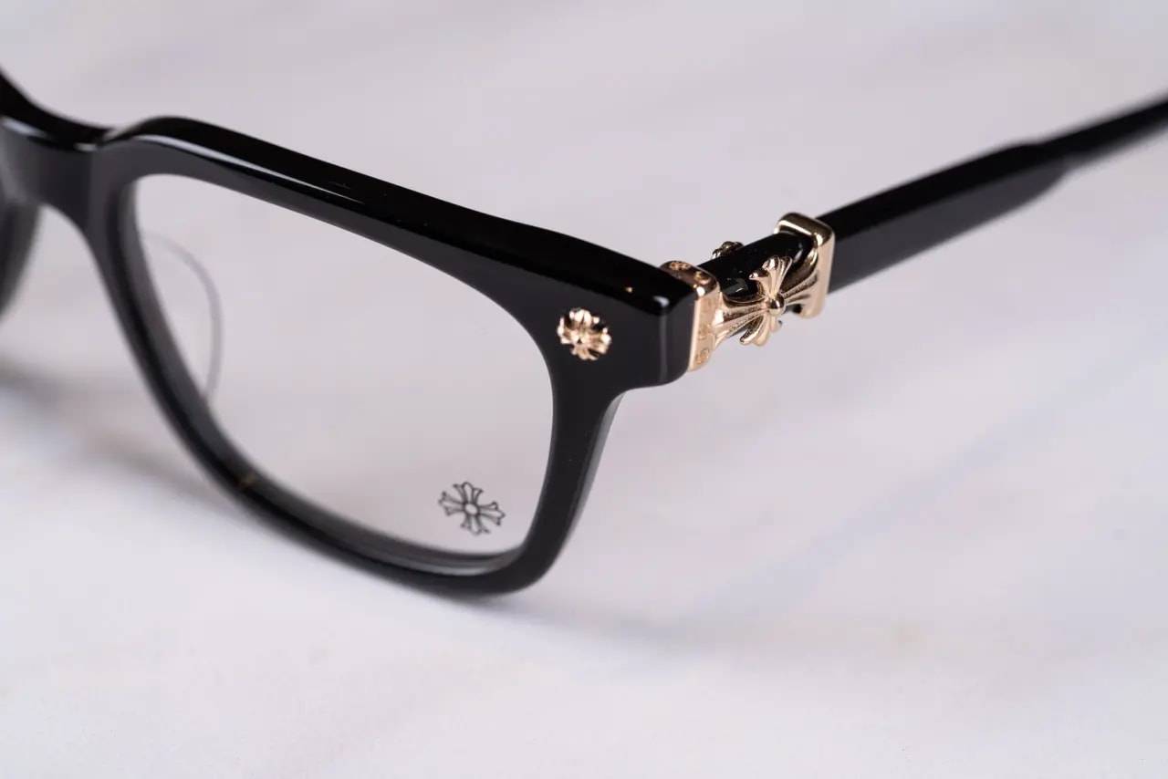 Kính Chrome Hearts COX-UCKER-BK-18KGP 'Black' — ảnh 5