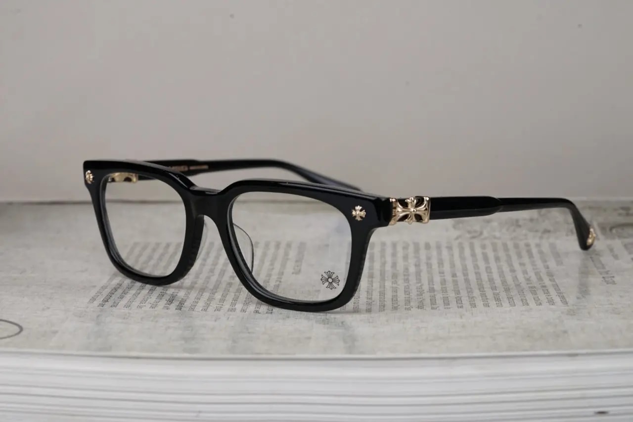 Kính Chrome Hearts COX-UCKER-BK-18KGP 'Black' — ảnh 3