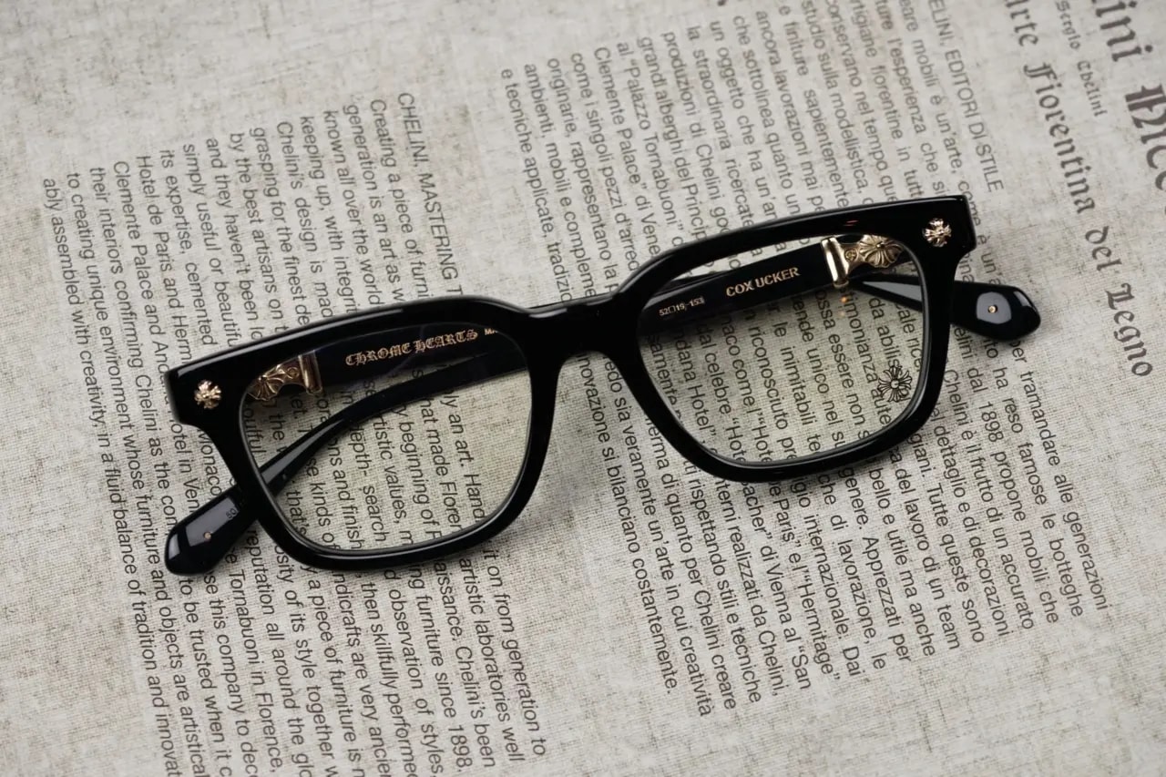 Kính Chrome Hearts COX-UCKER-BK-18KGP 'Black' — ảnh 4