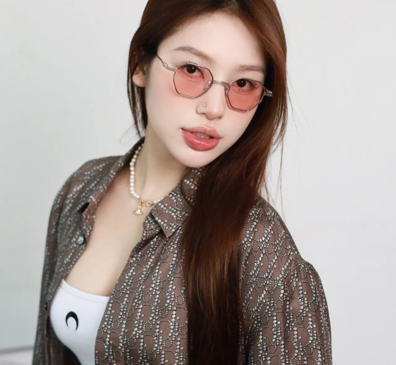 Kính Chrome Hearts Evaculation 'Silver Pink' — ảnh 4