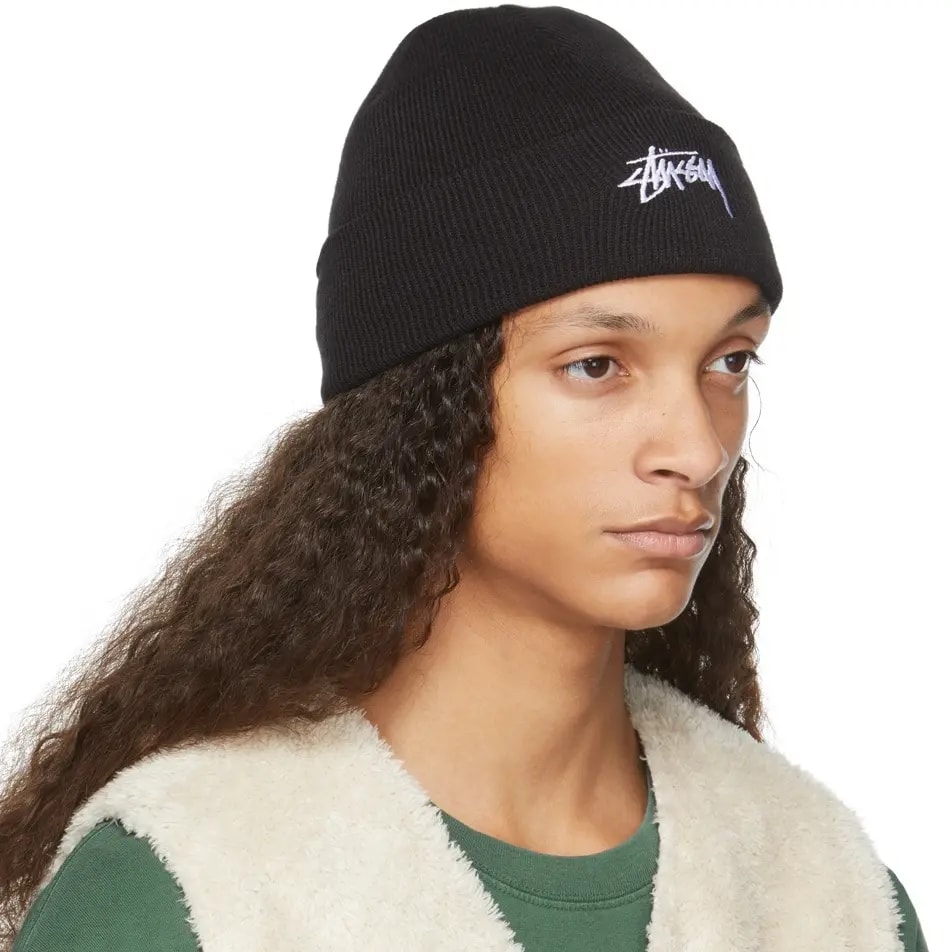 Mũ Stussy Stock Cuff Beanie 'Black' — ảnh 3