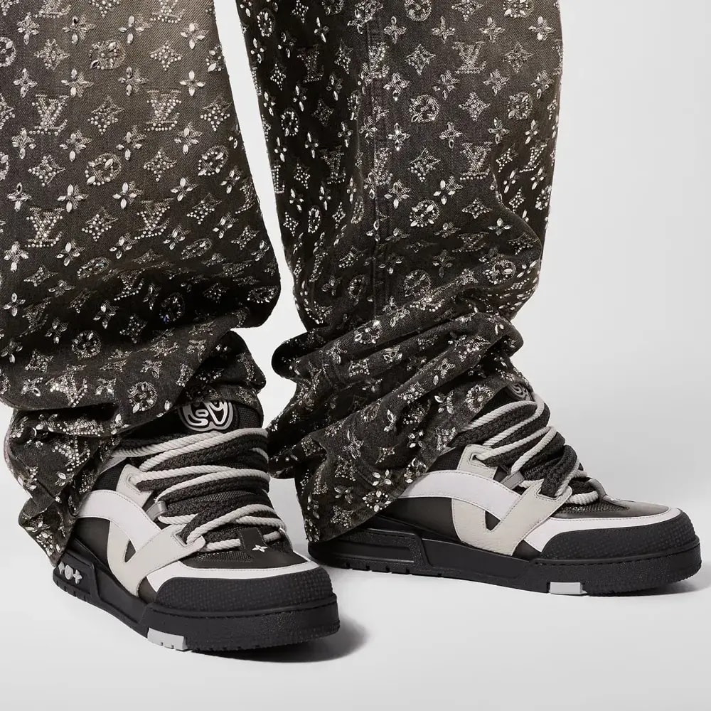 Giày Louis Vuitton LV Skate Trainers 'Anthracite Grey' 1ABZ46 — ảnh 2