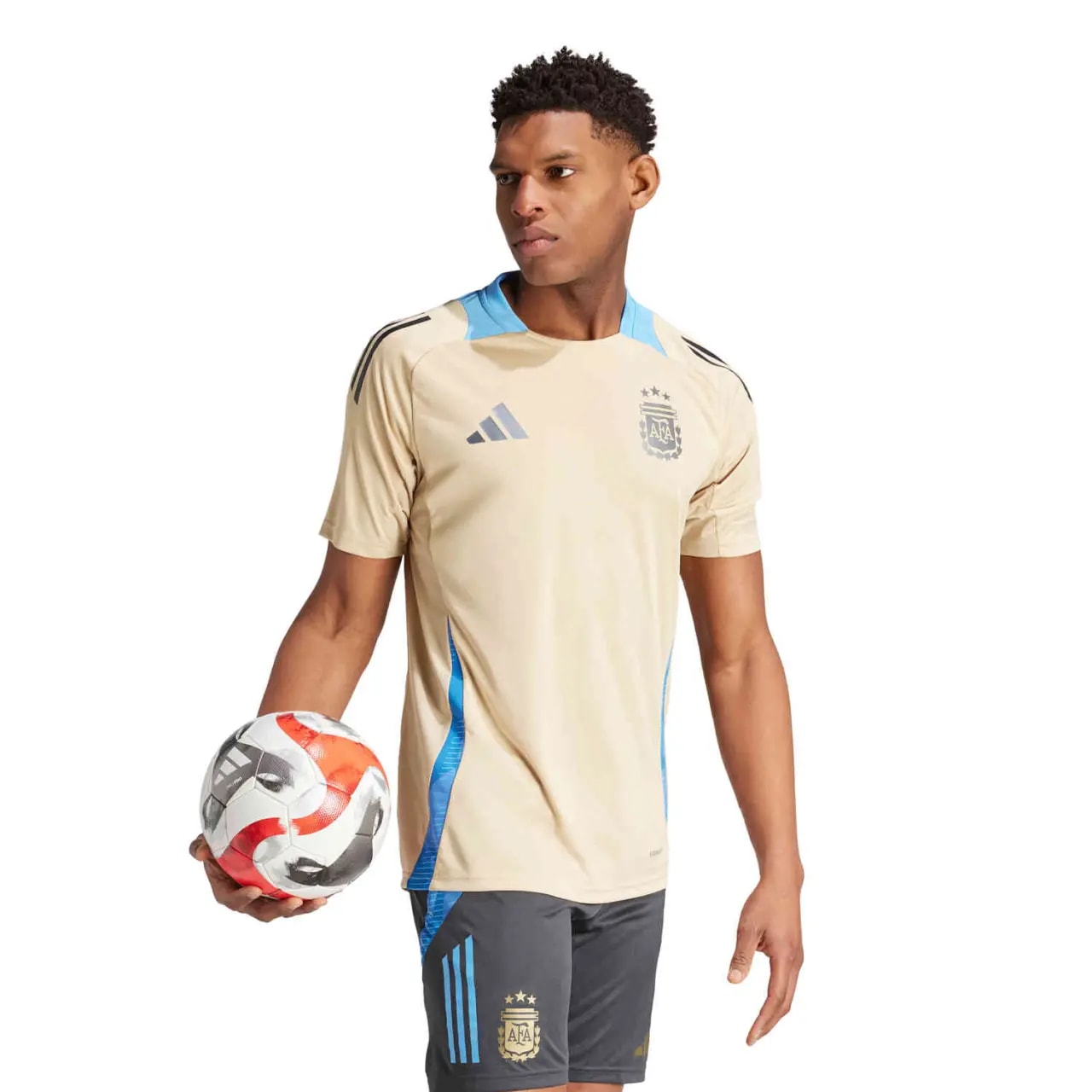 Áo Adidas Argentina Training Jersey 'Beige' IQ0816 — ảnh 3