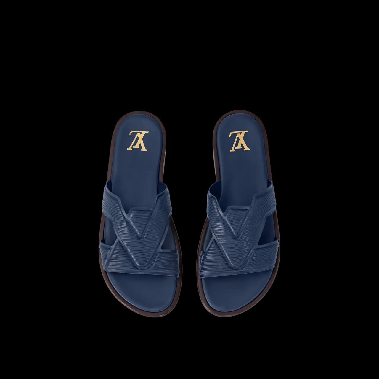 Dép Louis Vuitton LV Oasis Mules 'Navy' 1ABNI1 — ảnh 3