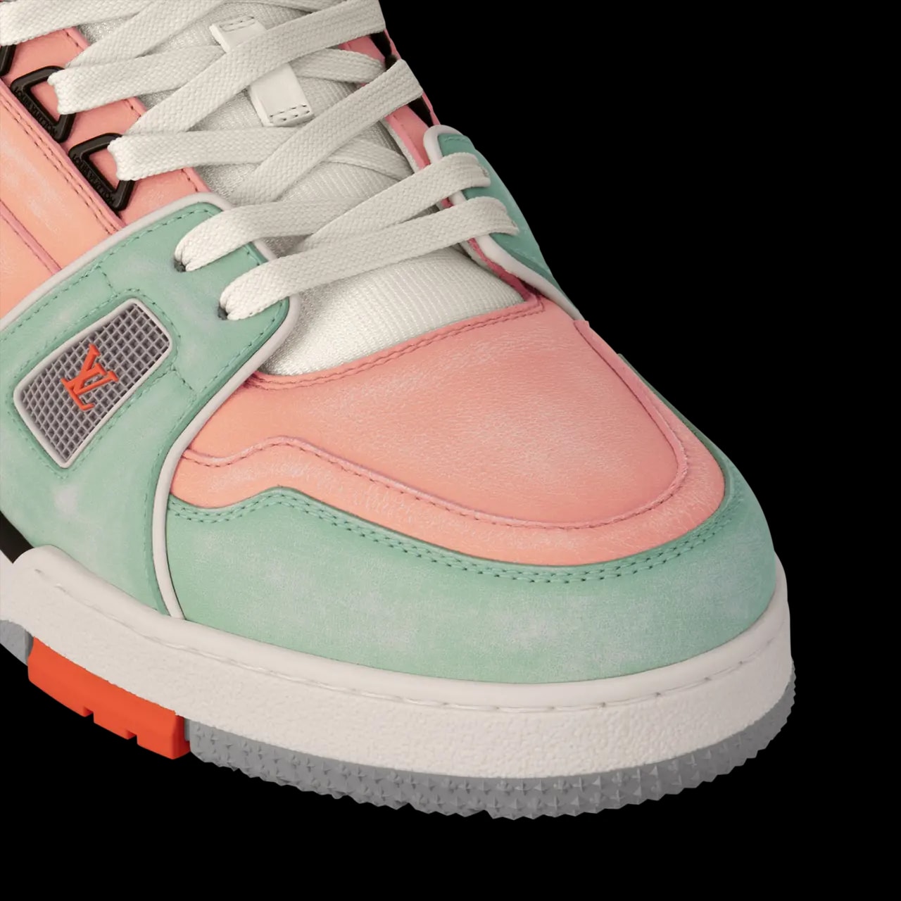 Giày Louis Vuitton Trainer 'Orange' 1ACEFT — ảnh 2