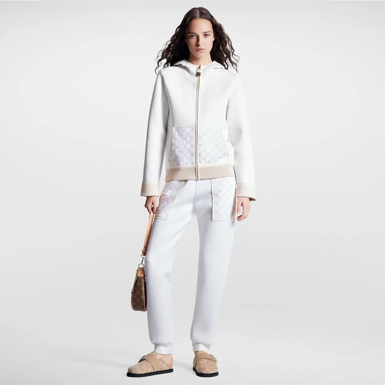 Dép Louis Vuitton LV Cosy Flat Comfort Clogs 'Beige' 1AC9MU — ảnh 2