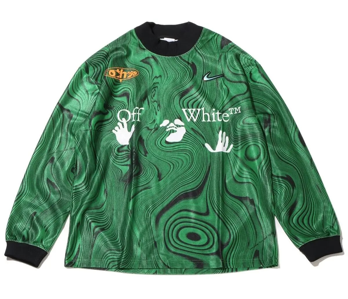 Áo Nike Allover Print Jersey x Off-White 'Green' FQ0998-389 — kich-thuoc: L