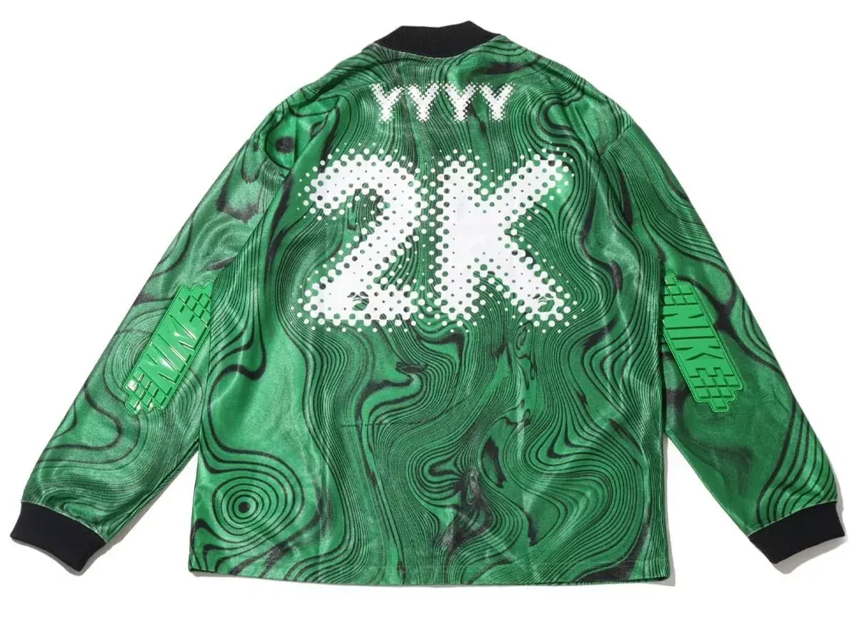 Áo Nike Allover Print Jersey x Off-White 'Green' FQ0998-389 — ảnh 2