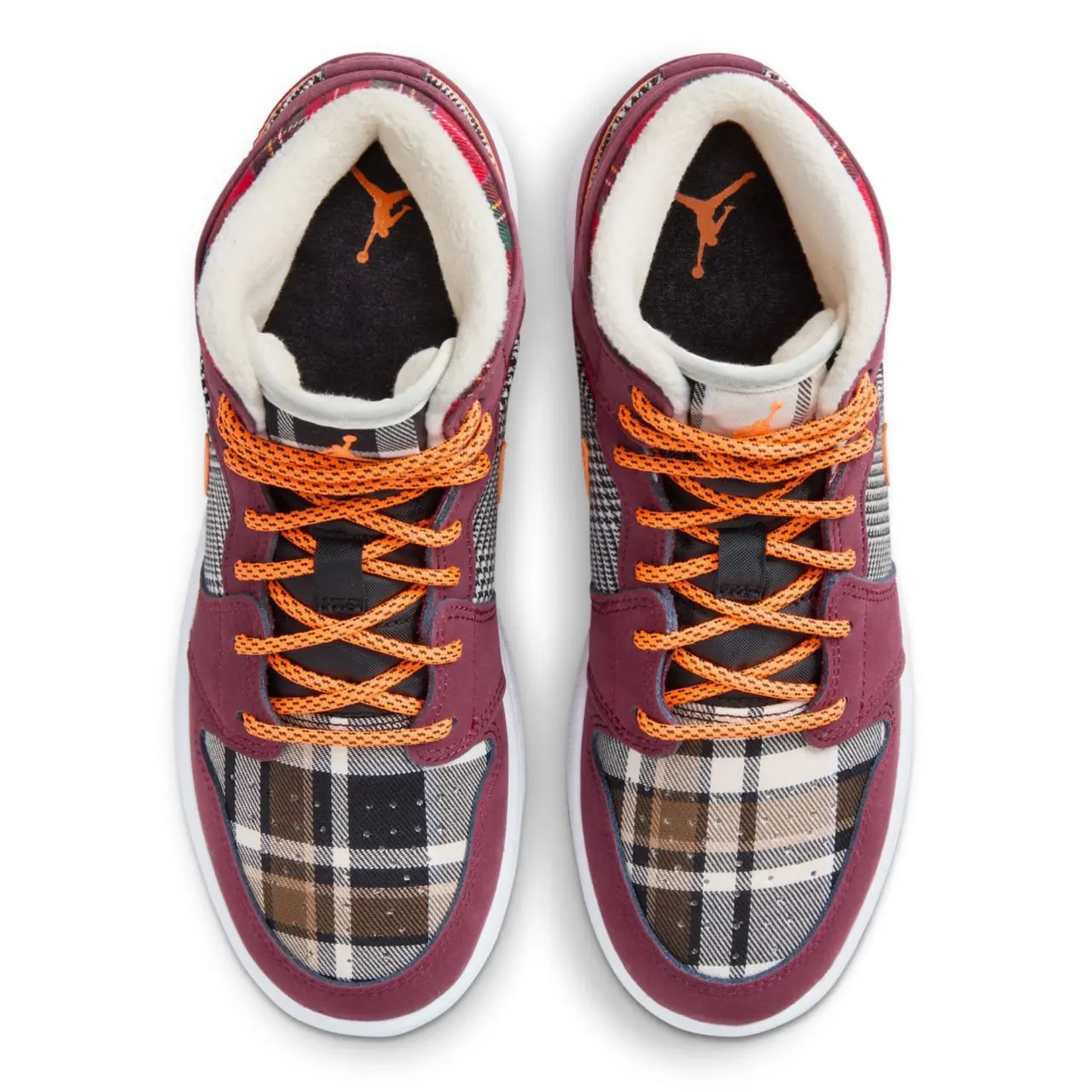 Giày Nike Air Jordan 1 Mid SE GS 'Plaid' FD5460-608 — ảnh 3