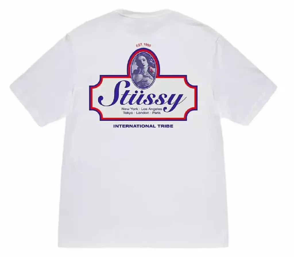 Áo Stussy Authentic Tee 'White' — kich-thuoc: L