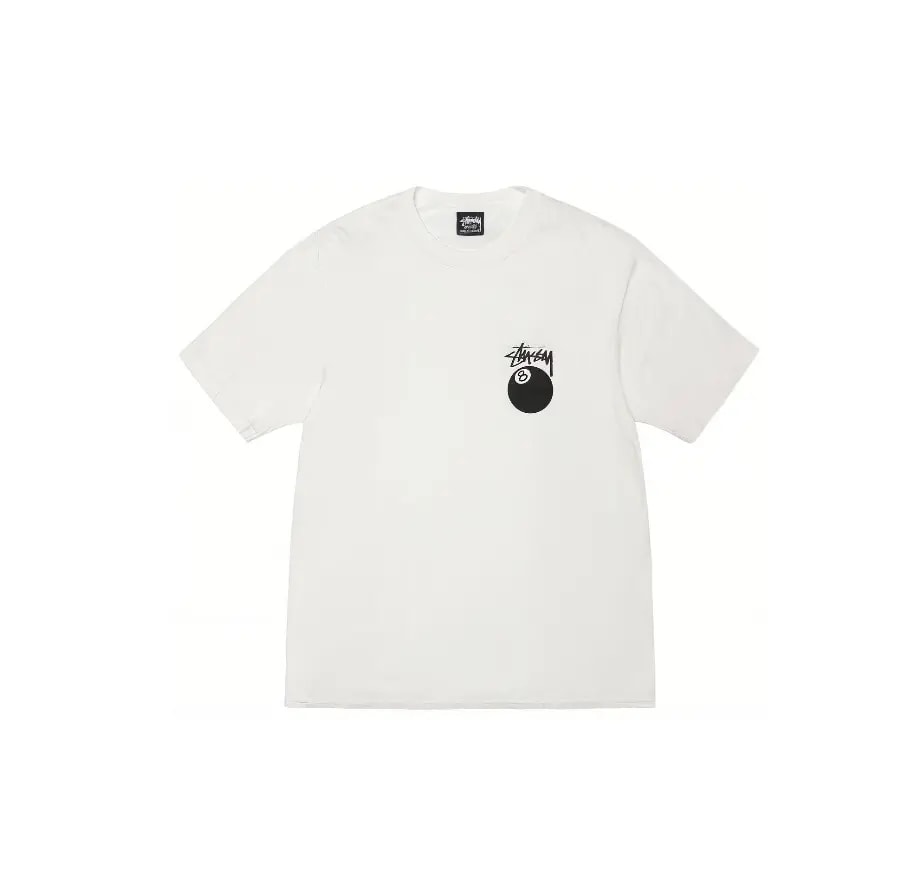 Áo Stussy 8 Ball Tee Pigment Dyed 'White' — ảnh 2