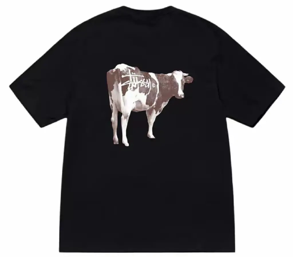 Áo Stussy Grassfed Tee 'Black' — kich-thuoc: L
