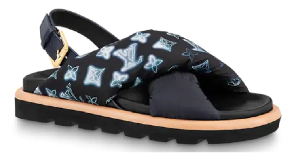 Dép Louis Vuitton Pool Pillow Flat Comfort Sandals 'Navy Blue' 1A9PP2 — kich-thuoc: 36