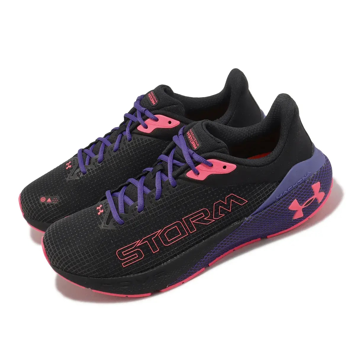 Giày Under Armour HOVR Machina Storm 'Black Pink' 3026546-001 — ảnh 3