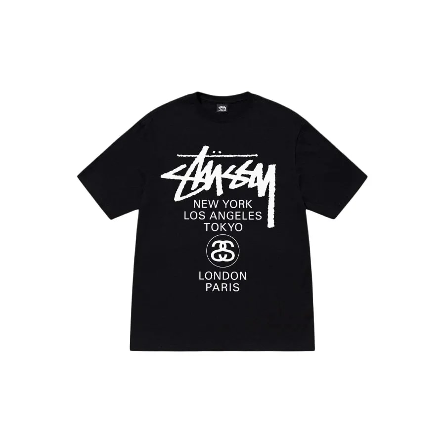 Áo Stussy World Tour Tee 'Black' — ảnh 2