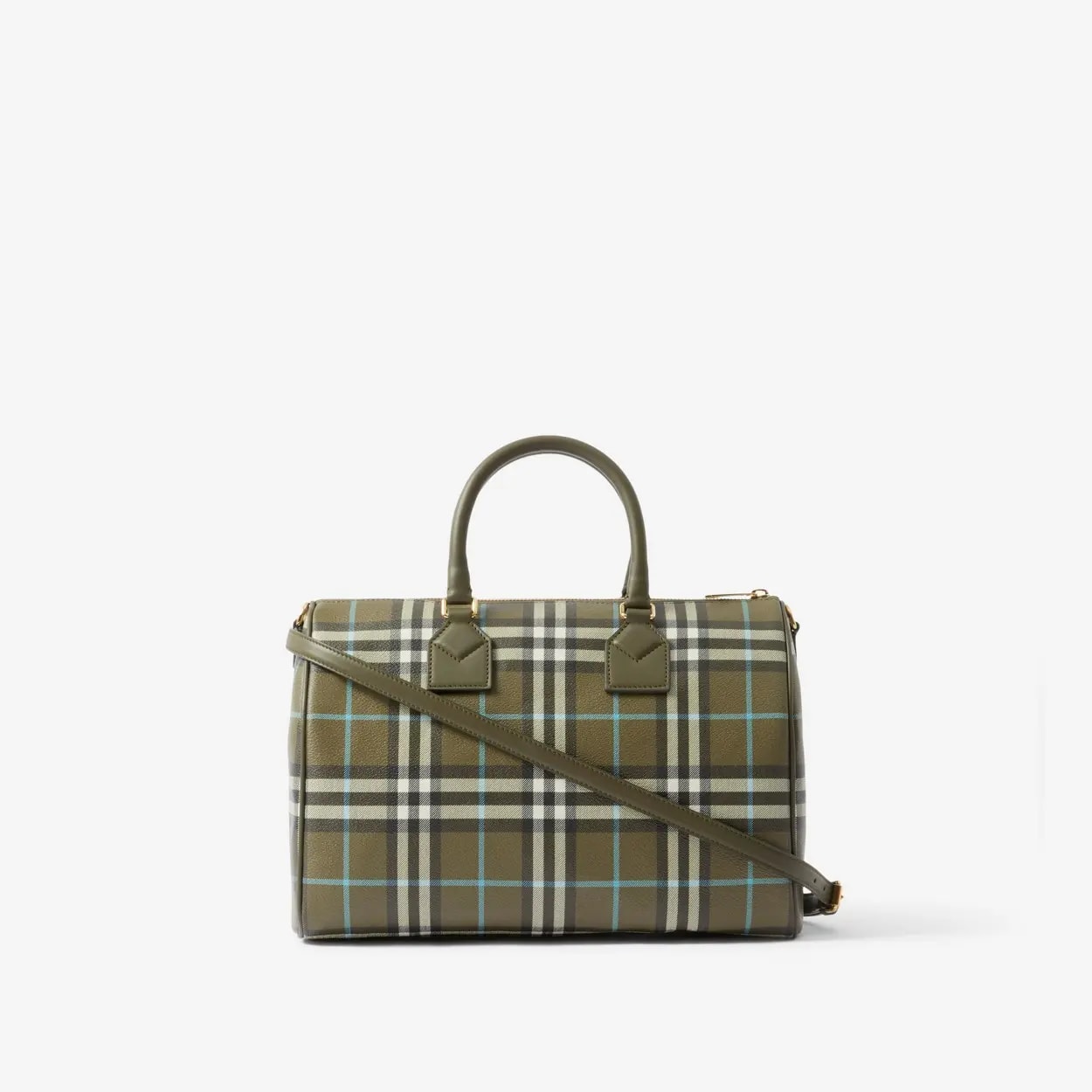 Túi Burberry Check Medium Bowling Bag 'Olive Green' 80745111 — ảnh 4