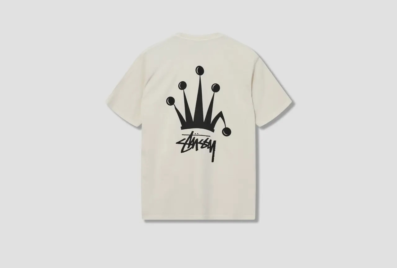 Áo Stussy Regal Crown Pigment Dyed Tee 'White' — ảnh 3