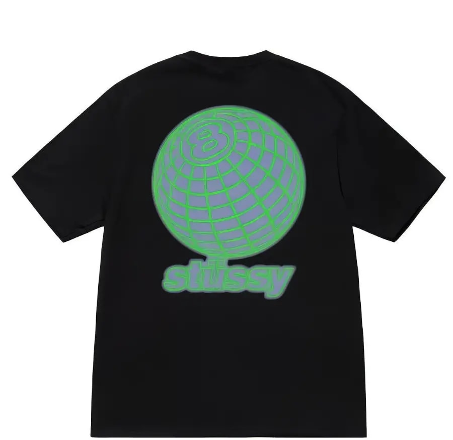 Áo Stussy 8 Ball Grid Tee 'Black' — ảnh 2