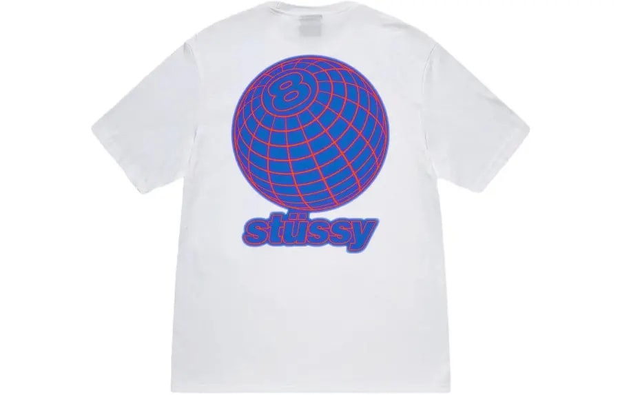 Áo Stussy 8 Ball Grid Tee 'White' — ảnh 2