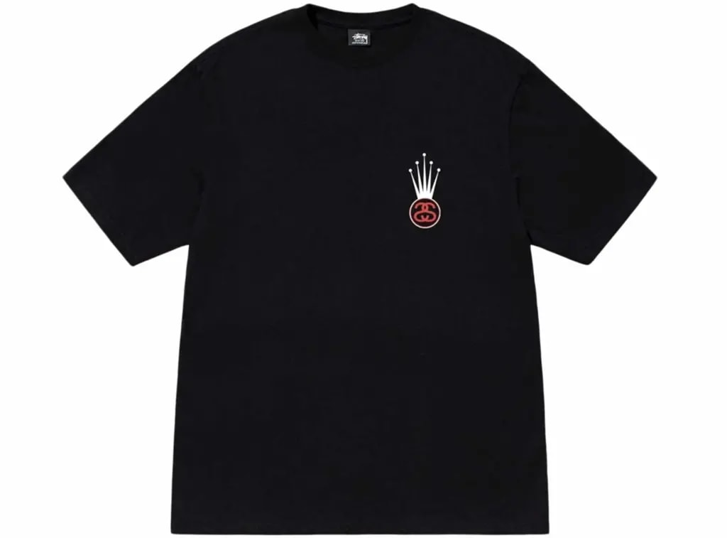 Áo Stussy Crown Link Tee 'Black' — kich-thuoc: M