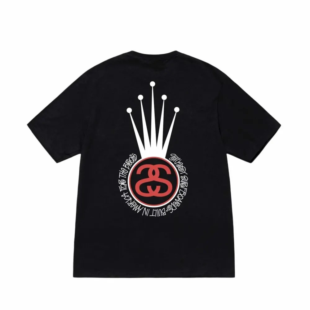 Áo Stussy Crown Link Tee 'Black' — ảnh 2