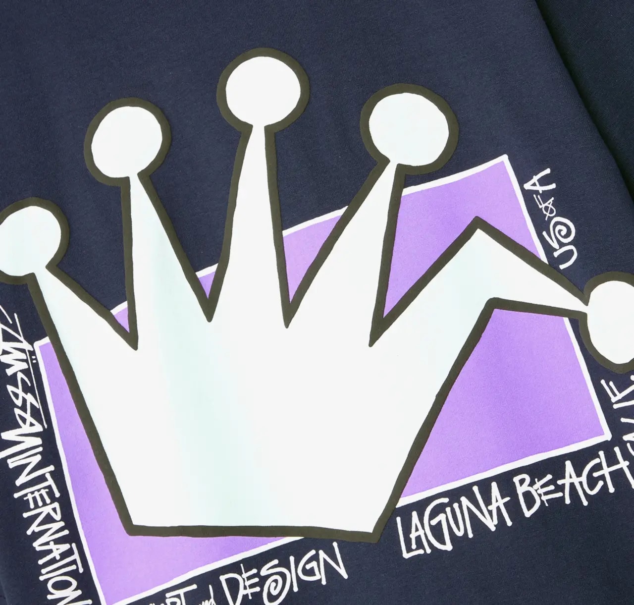 Áo Stussy LB Crown Tee 'Navy' — ảnh 3