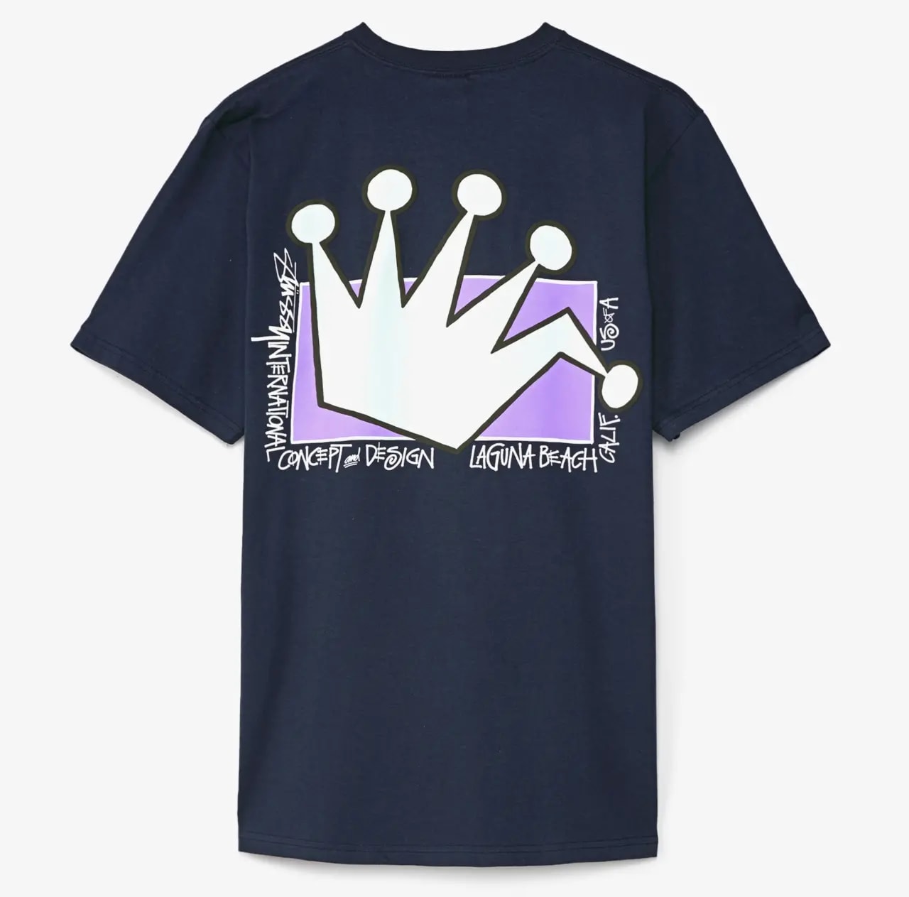 Áo Stussy LB Crown Tee 'Navy' — ảnh 2
