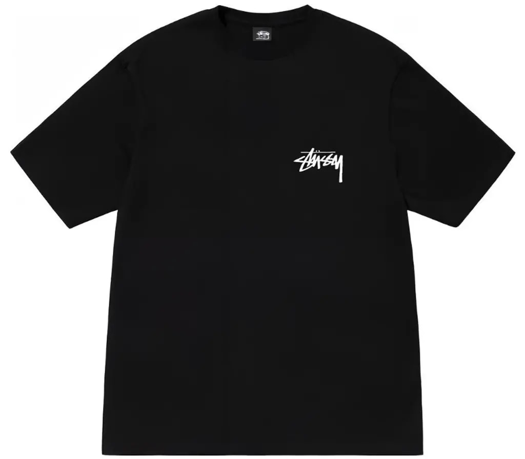 Áo Stussy Plush Tee 'Black' — kich-thuoc: L
