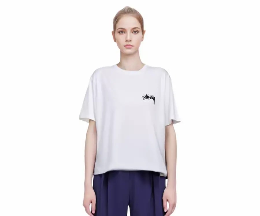Áo Stussy Plush Tee 'White' — ảnh 2