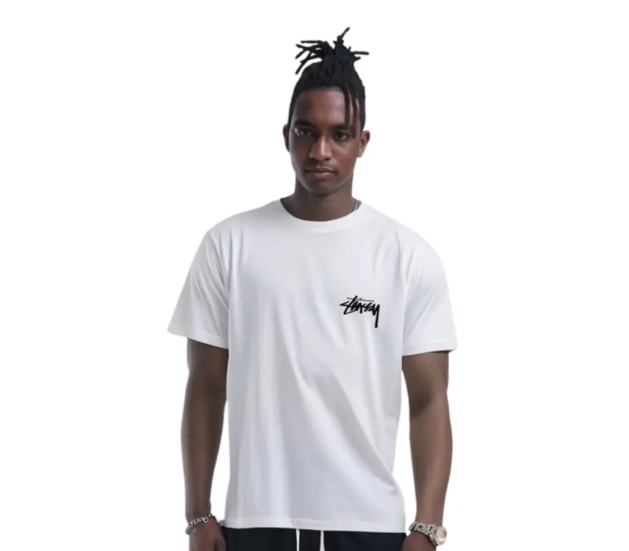 Áo Stussy Plush Tee 'White' — ảnh 3