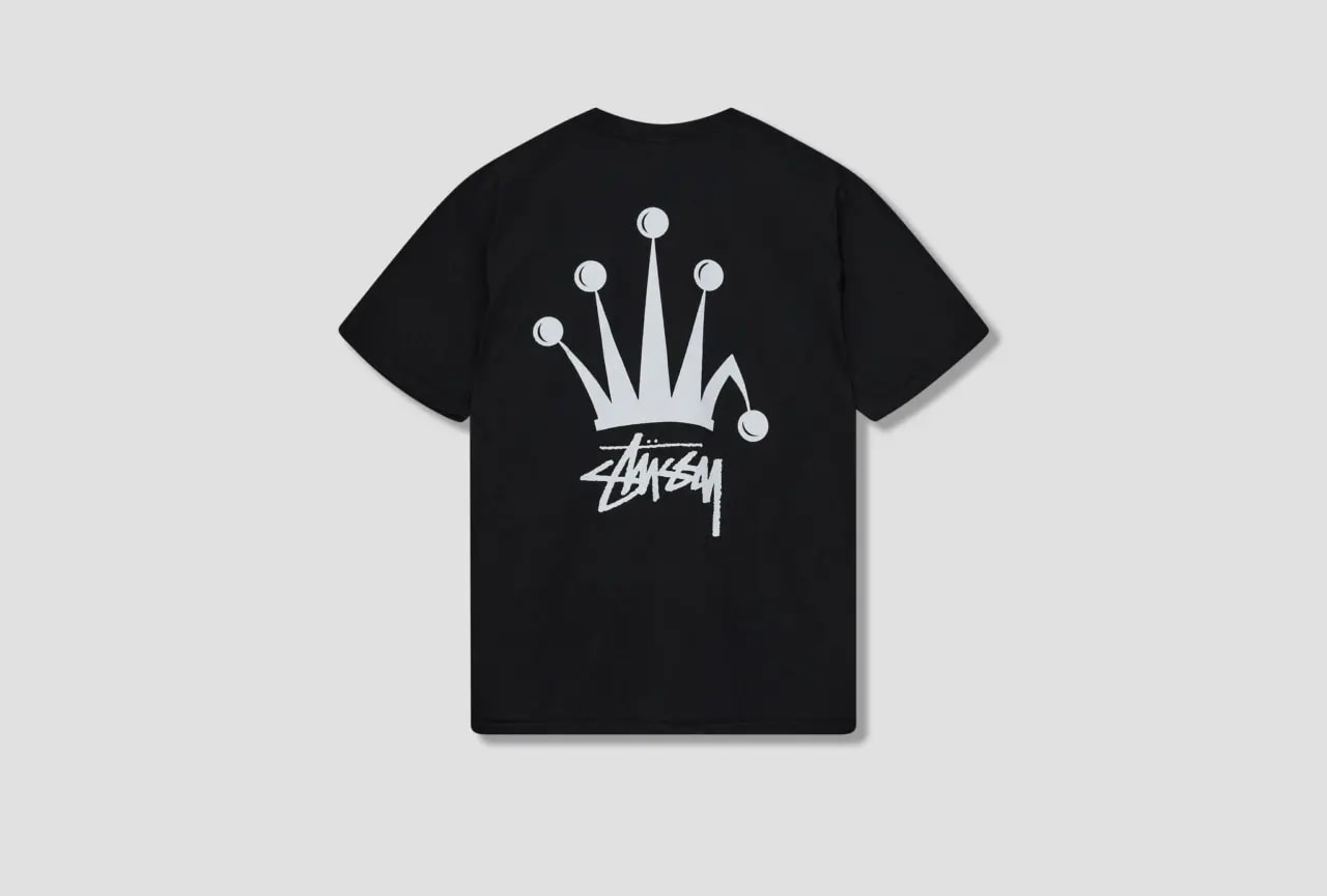 Áo Stussy Regal Crown Tee Pigment Dyed 'Black' — ảnh 3