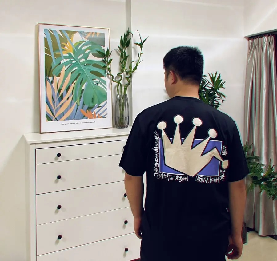 Áo Stussy SS22 Crown Tee 'Black' — ảnh 3