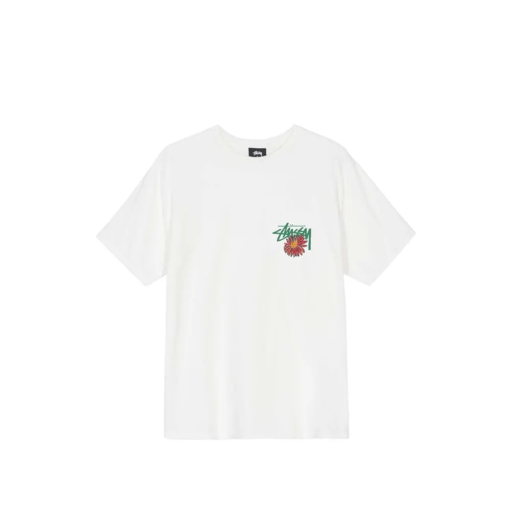 Áo Stussy Smokin Skull Pig Dyed Tee 'White' — ảnh 2