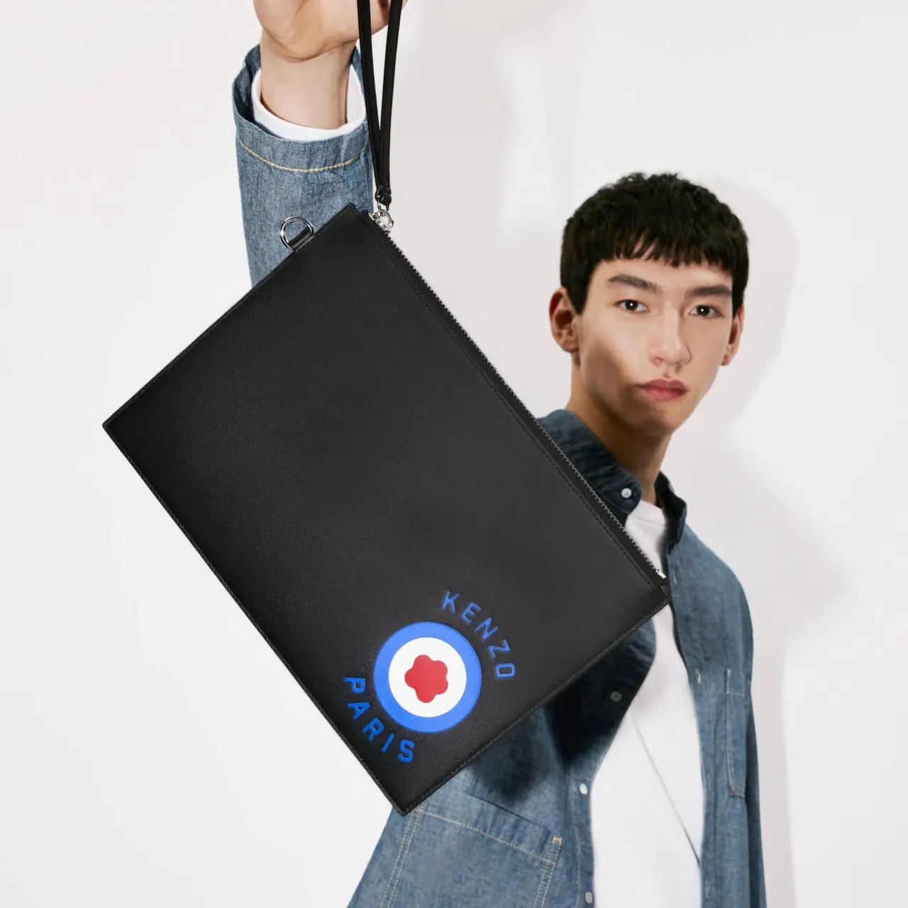 Túi Kenzo Target Large Leather Purse 'Black' FD65PM722L44-99 — ảnh 2