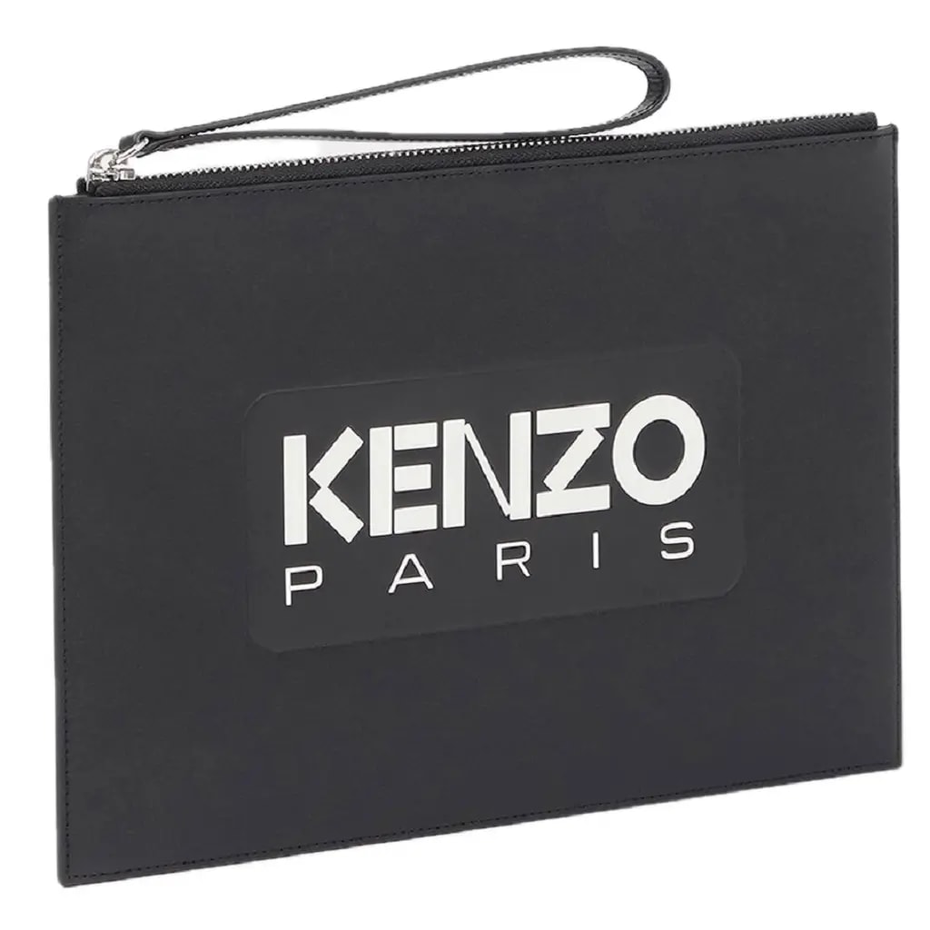 Túi Kenzo Large 'Kenzo Emboss' Leather Pouch 'Black' FE58PM822L44-99