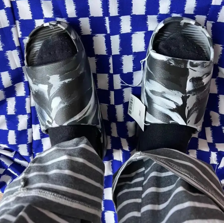 Dép Nike Calm SE Slide 'Black Marbled' FV5637-001 — ảnh 3