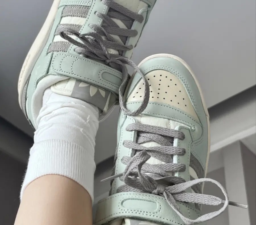 Giày Adidas Forum 84 Low 'Linen Green' FZ6298 — ảnh 4