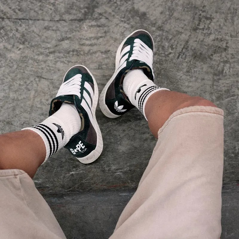 Giày Adidas LWST x BAPE 'Shadow Green' IE6117 — ảnh 4