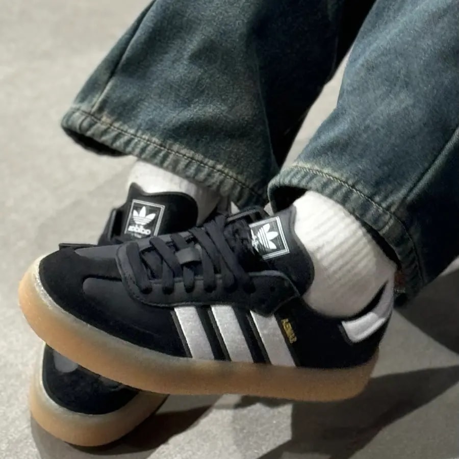 Giày Adidas Sambae 'Black White Gum' ID0436 — ảnh 2