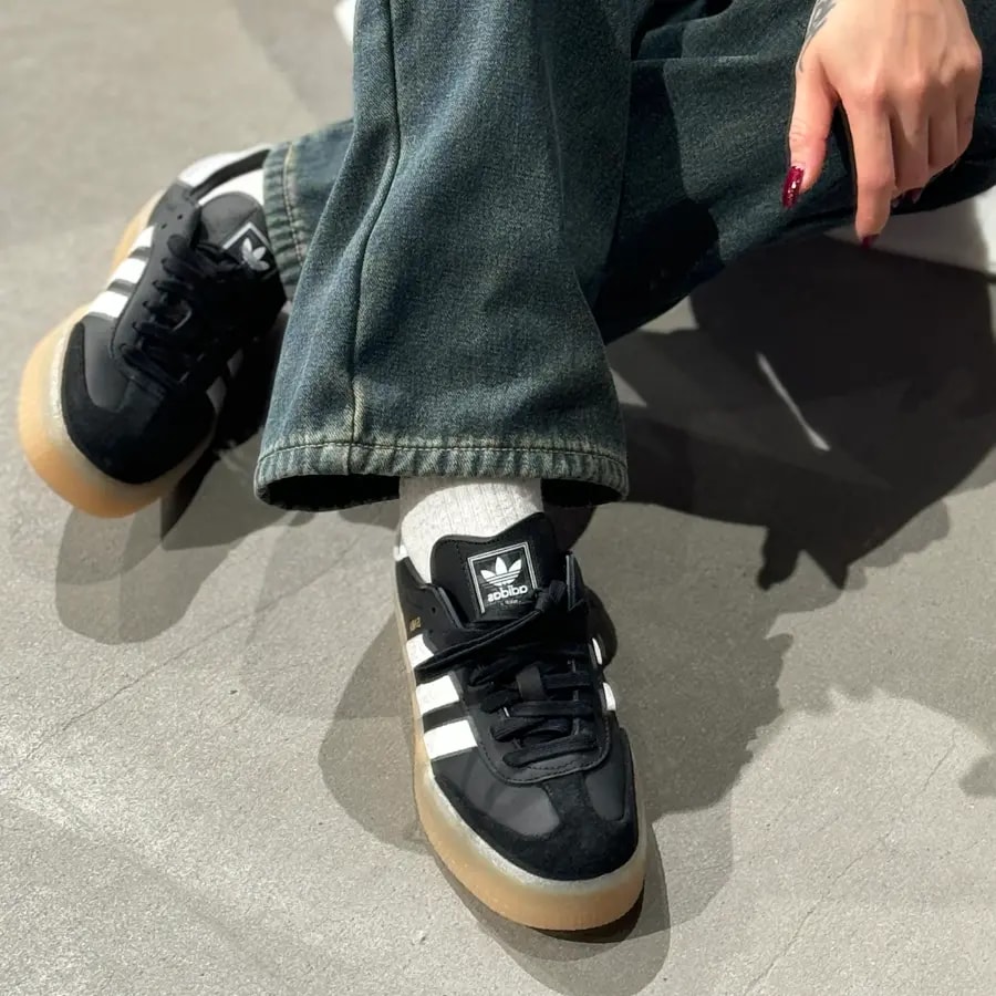 Giày Adidas Sambae 'Black White Gum' ID0436 — ảnh 3