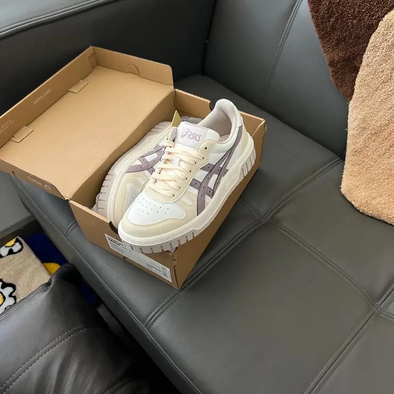 Giày Asics Court Mz 'Beige Grey' 1203A508-100 — ảnh 5