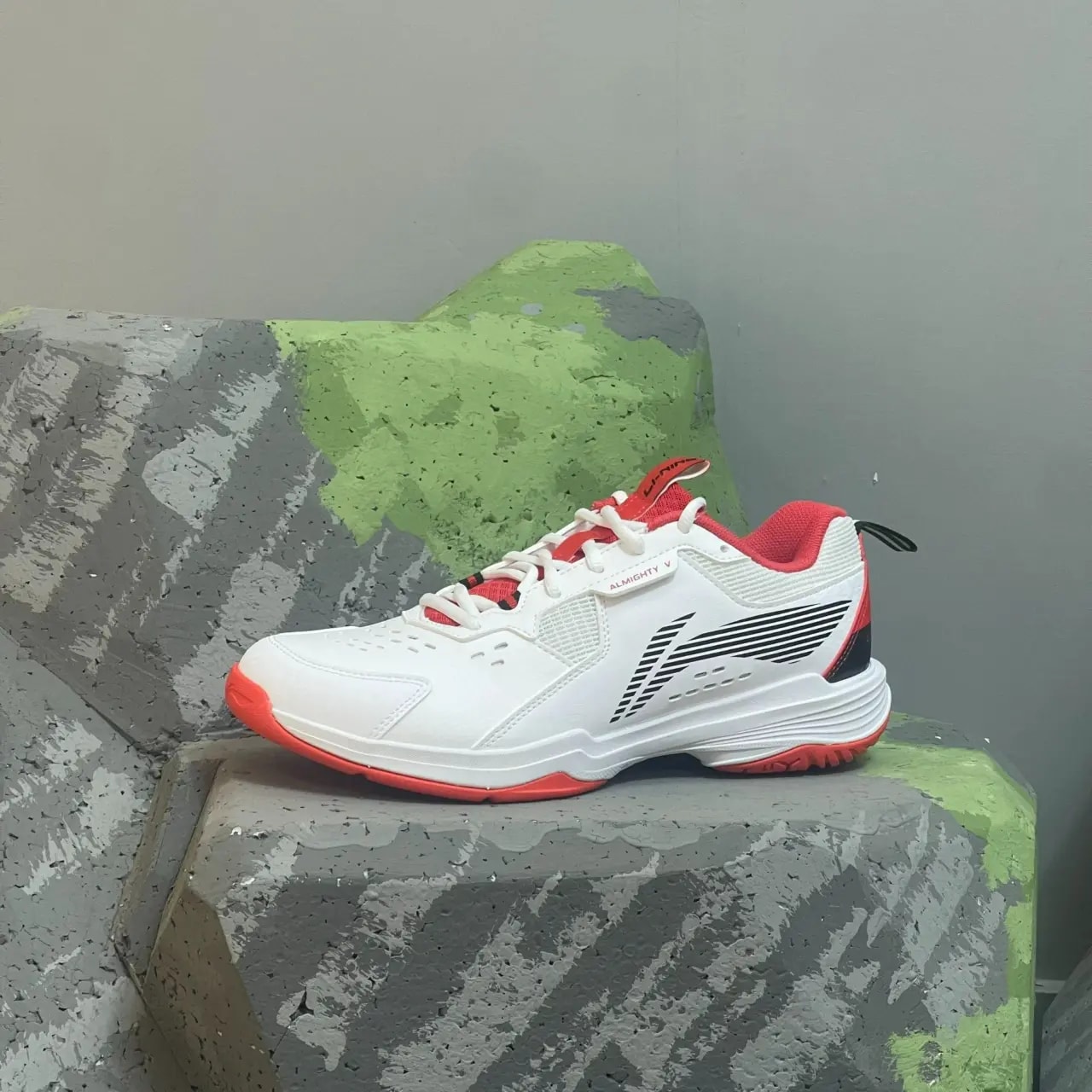 Giày Lining Almighty V 'White Red' AYTT001-8 — ảnh 3