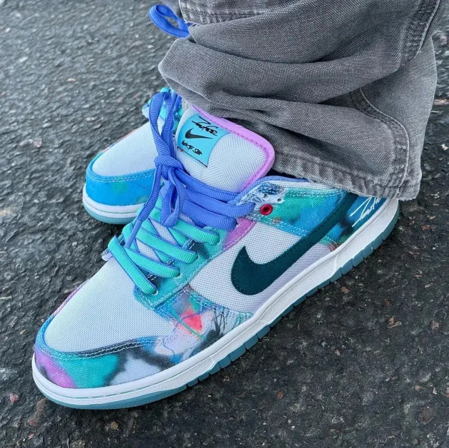 Giày Nike Dunk Low SB x Futura Laboratories 'Aqua' HF6061-400 — ảnh 5