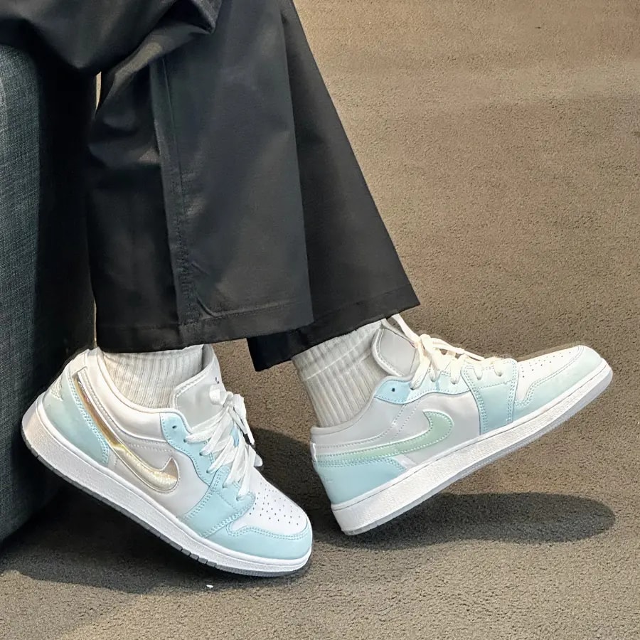 Giày Nike Air Jordan 1 Low 'Blue' HJ3481-491 — ảnh 4