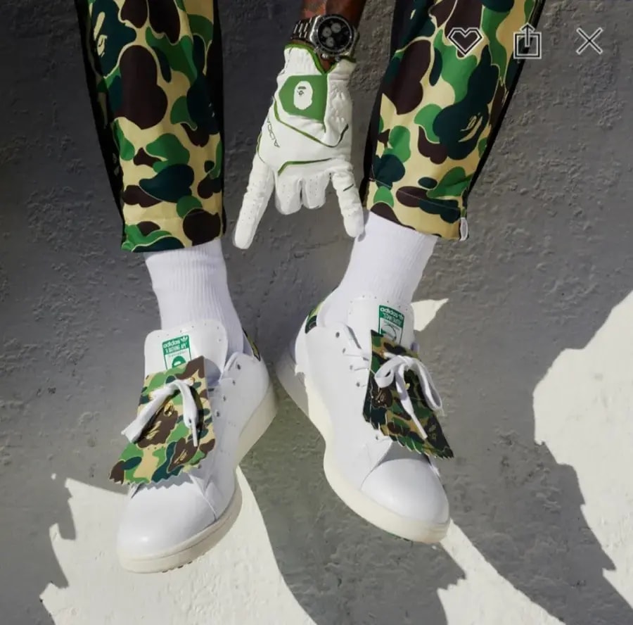 Giày Adidas Stan Smith Golf x BAPE '30th Anniversary' IG5916 — ảnh 5