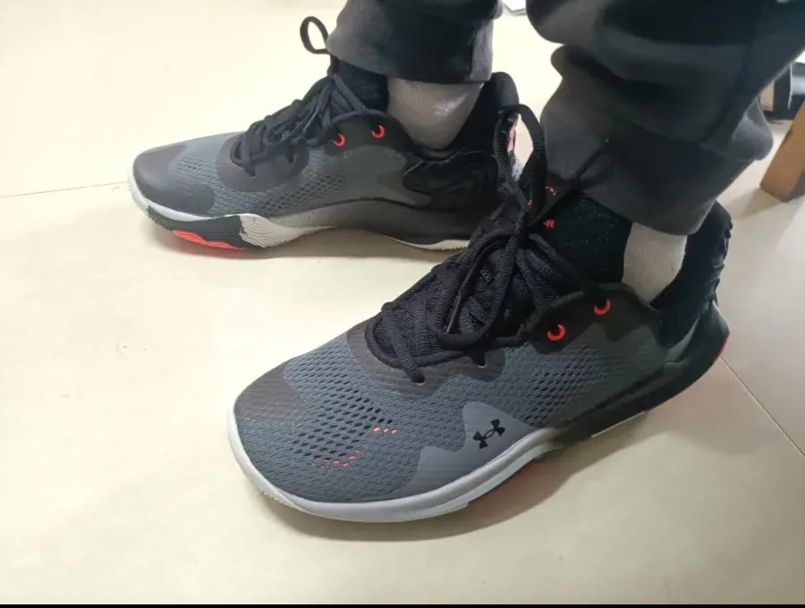 Giày Under Armour Spawn 4 'Pitch Grey Black' 3024971-100 — ảnh 4