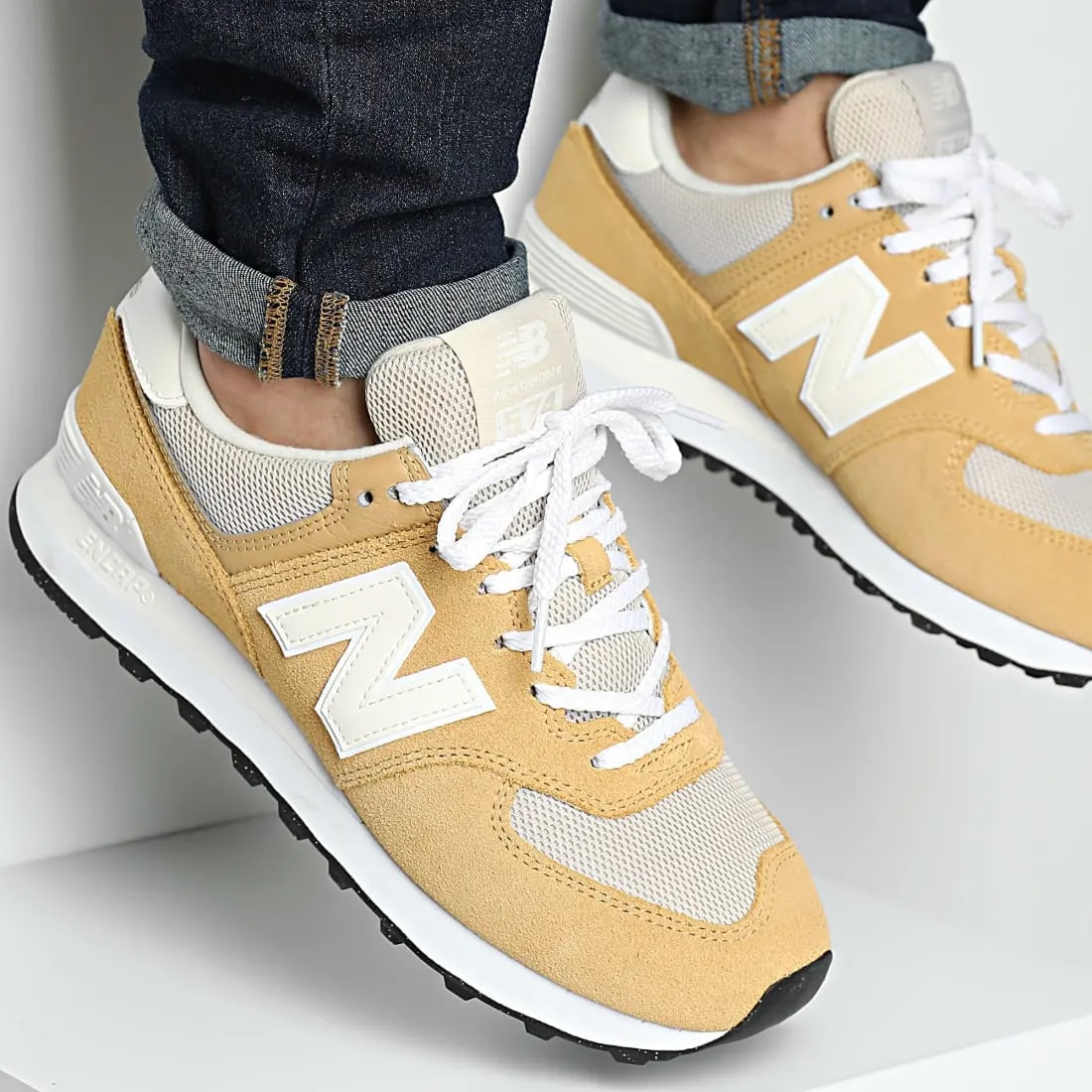 Giày New Balance 574 'Yellow White' U574PBE — ảnh 4